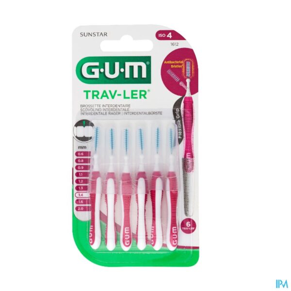 Gum Trav-Ler Interdentaal Borsteltje 1,4mm 6 Stuks