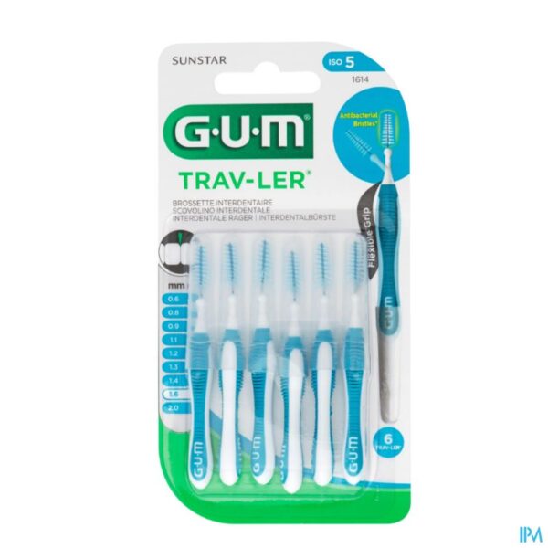 Gum Trav-Ler Interdentaal Borsteltje 1,6mm 6 Stuks